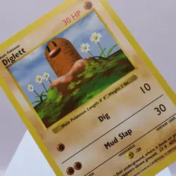 Pokemon TCG - Diglett 47/102 Base Set Common Shadowless WOTC 1999 - MP - Image 1