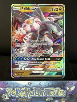 Pokemon Card Palkia GX 101/156 Ultra Prism Holo Ultra Rare Played - Image 1
