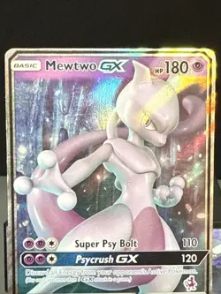 Pokemon Card Mewtwo GX 31/68 Rare Holo Card Hidden Fates Played - Image 2