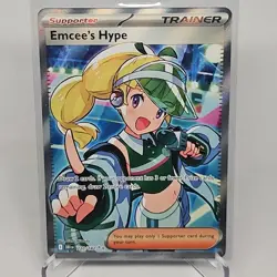 Emcee’s Hype 220/182 Destined Rivals Pokemon TCG English - Image 1