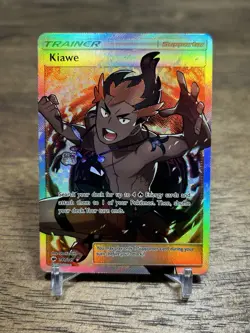 Kiawe (Full Art) 144/147 Sm-Burning Shadows Holo Ultra Rare Pokemon TCG - NM - Image 1