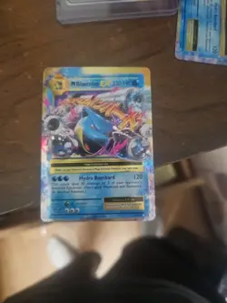 Pokemon M Blastoise EX 220 HP Rare Holo Trading Card - Image 1