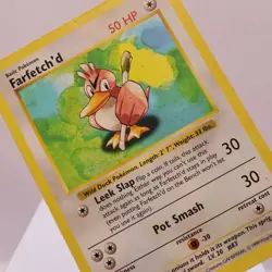 Pokemon TCG - Farfetch'd 27/102 Base Set Uncommon Shadowless WOTC 1999 - MP - Image 1