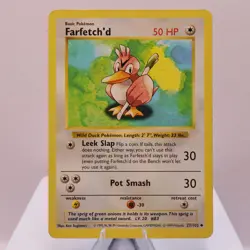 Pokemon TCG - Farfetch'd 27/102 Base Set Uncommon Shadowless WOTC 1999 - MP - Image 2
