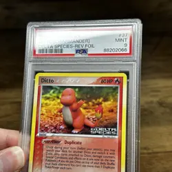 POKEMON EX DELTA SPECIES DITTO CHARMANDER #37 REVERSE PSA 9 MINT - Image 3
