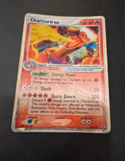 Pokemon Charizard ex 105/112 Firered & Leafgreen Holo ENG Very POOR - Image 3