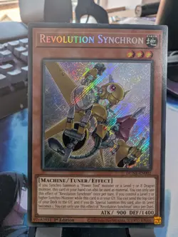 YuGiOh! Revolution Synchron DUNE-EN002 Secret Rare 1st Ed - Image 1
