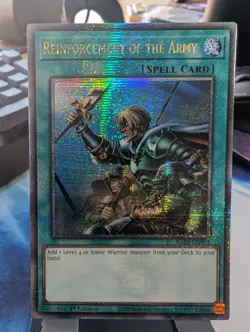 YuGiOh! Reinforcement of the Army RA01-EN051 Quarter Century Rare 1st Ed - Image 1