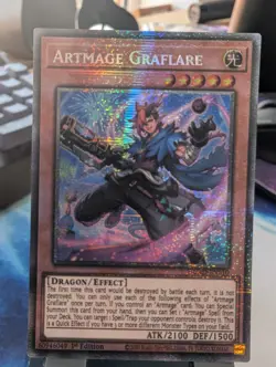 YuGiOh! Artmage Graflare DUAD-EN010 Starlight Rare 1st Ed - Image 1