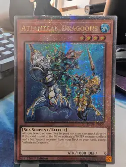 YuGiOh! Atlantean Dragoons RA03-EN006 Quarter Century Rare 1st Ed - Image 1