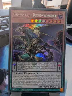 YuGiOh! Chaos Emperor, The Dragon of Armageddon BLC1-EN026 Silver Ultra 1st Ed - Image 1