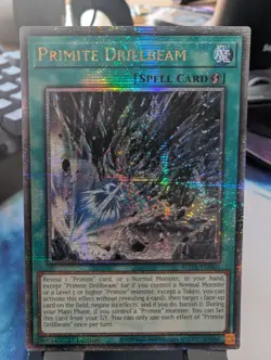 YuGiOh! Primite Drillbeam ROTA-EN060 Quarter Century Rare 1st Ed - Image 1