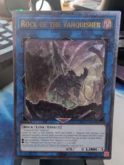 YuGiOh! Rock of the Vanquisher OP24-EN002 Ultimate Rare - Image 1