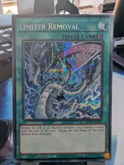 YuGiOh! Limiter Removal MP24-EN057 Secret Prismatic Rare 1st Ed - Image 1