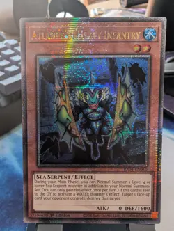 YuGiOh! Atlantean Heavy Infantry RA04-EN010 Quarter Century Rare 1st Ed - Image 1