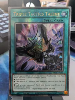 YuGiOh! Triple Tactics Talent RA01-EN063 Quarter Century Rare 1st Ed - Image 1