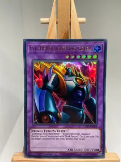 Evil HERO Lightning Golem - Gold Ultra Rare 1st Edition LDS3-EN028 - NM - YuGiOh - Image 1