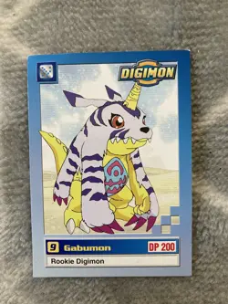 Bandai 1999 Digimon Rookie #9 Gabumon Trading Card VGC - Image 1