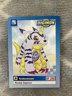 Bandai 1999 Digimon Rookie #9 Gabumon Trading Card VGC - Image 2