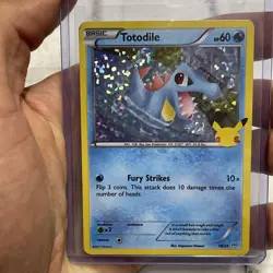 Totodile 18/25 - Pokemon 25th Anniversary McDonalds Promo- Holo MP 2021 Card TCG - Image 1