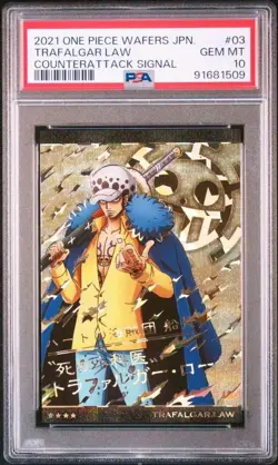 Psa10 Trafalgar Low Gr Grand One Piece Wafer Card - Image 1