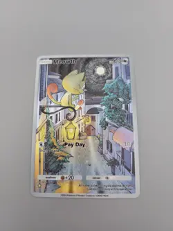 Meowth Custom TCG Pocket Full Art Pokemon Card Holo Shiny Textured - Image 3