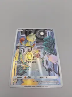 Meowth Custom TCG Pocket Full Art Pokemon Card Holo Shiny Textured - Image 5