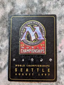 Swamp (Land) Magic The Gathering MTG Gold Border Championship Seattle Aug 1997 - Image 2