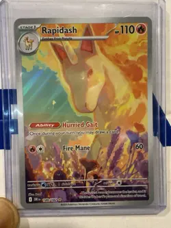 Rapidash 189/182 Illustration Rare IR Holo Sv: Destined Rivals Pokemon TCG Card - Image 1