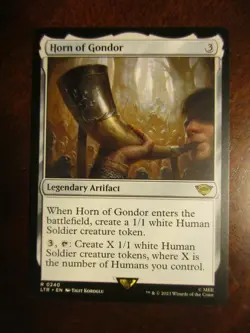 Magic The Gathering Lord of the Rings HORN OF GONDOR MTG 0240 - Image 1