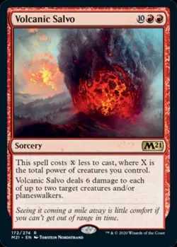 Volcanic Salvo - Near Mint MTG Magic 2021 Core Set - Image 1