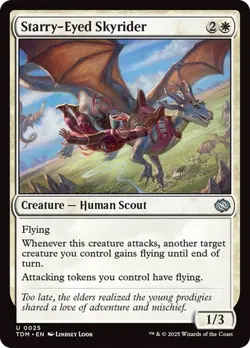 Starry-Eyed Skyrider NM Tarkir: Dragonstorm [TDM] MTG Uncommon #25 Regular Mint - Image 1