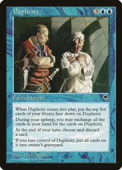 MTG Tempest --- DUPLICITY --- RARE! NM! Magic the Gathering! - Image 3