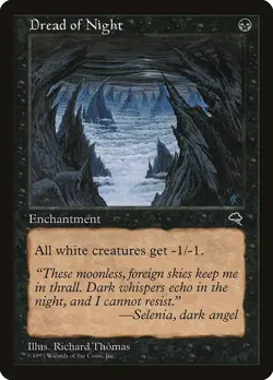 MTG Tempest --- DREAD OF NIGHT --- Uncommon! NM! Magic the Gathering! - Image 1
