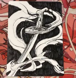 MTG Magic Artist Proof AP Signed 刀 彼方 / KATANA CANATA / Eater of Virtue English - Image 1