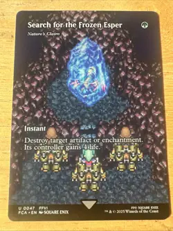 MTG Final Fantasy Search For The Frozen Esper (Nature's Claim) x1 NM - Image 1