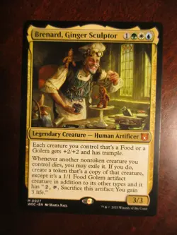 Magic The Gathering Wild's of Eldraine BRENARD GINGER SCULPTOR MTG 0027 - Image 1