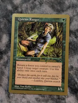 Quirion Ranger Magic The Gathering MTG Gold Border Championship Seattle 1997 - Image 1