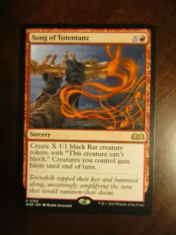 Magic The Gathering Wild's of Eldraine SONG OF TOTENTANZ MTG 0150 - Image 1
