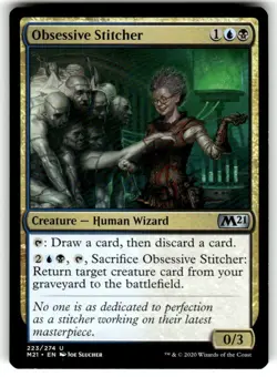 MTG Obsessive Stitcher Core Set 2021 Regular - Image 1