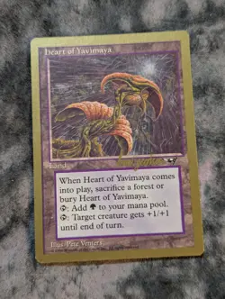 Heart of Yavimaya Magic The Gathering MTG Gold Border Championship Seattle 1997 - Image 1