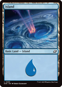 Island 269 ~ **Foil** Land NM MTG Edge of Eternities - Image 1