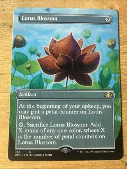 Lotus Blossom - Borderless NM, English MTG Dominaria Remastered - Image 1