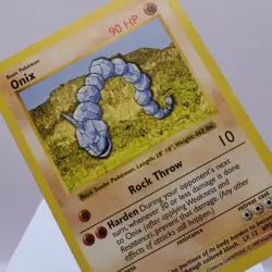 Pokemon TCG - Onix 56/102 Base Set Common Shadowless WOTC 1999 - MP - Image 1