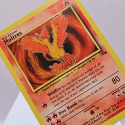 Pokemon TCG - Moltres 27/62 Fossil Rare WOTC 1999 - NM/M - Image 1