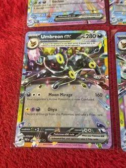5 Prismatic Eeveelutions Pokemon Card Lot (Umbreon, Glaceon, Leafeon, Vaporeon.. - Image 2