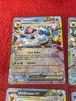5 Prismatic Eeveelutions Pokemon Card Lot (Umbreon, Glaceon, Leafeon, Vaporeon.. - Image 3