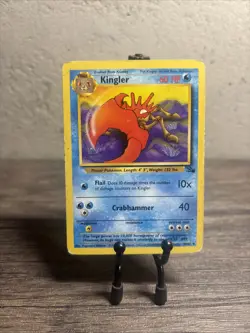 Kingler 38/62 Fossil Regular Uncommon-Vintage-Pokemon TCG-Fast Shipping-MP!! - Image 1