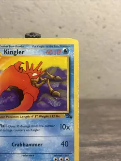 Kingler 38/62 Fossil Regular Uncommon-Vintage-Pokemon TCG-Fast Shipping-MP!! - Image 3