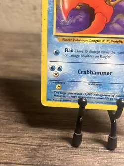 Kingler 38/62 Fossil Regular Uncommon-Vintage-Pokemon TCG-Fast Shipping-MP!! - Image 4